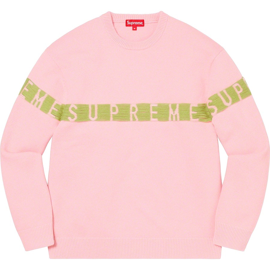 Supreme Inside Out Logo Sweater Pink - Novelship