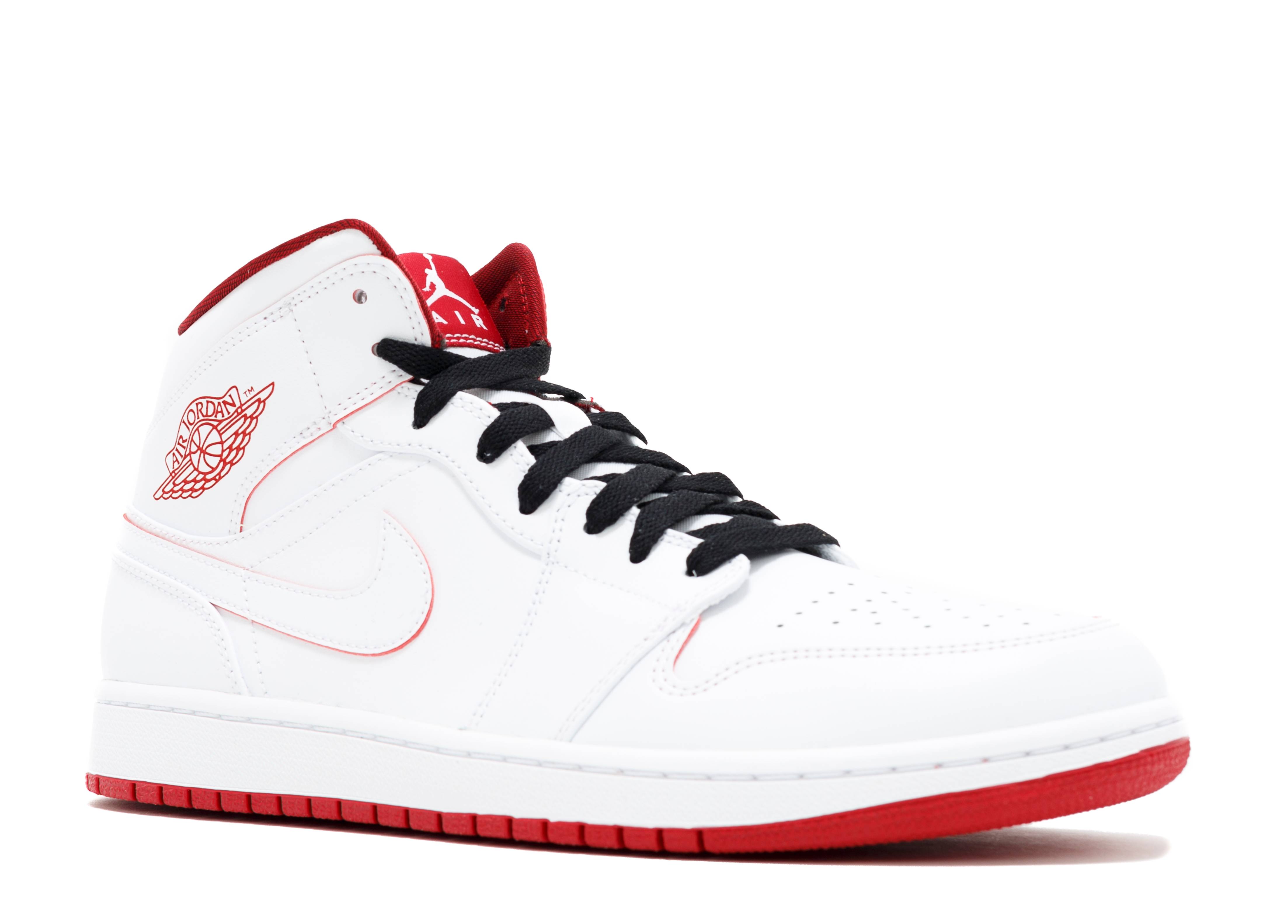 jordan 1 retro mid white gym red