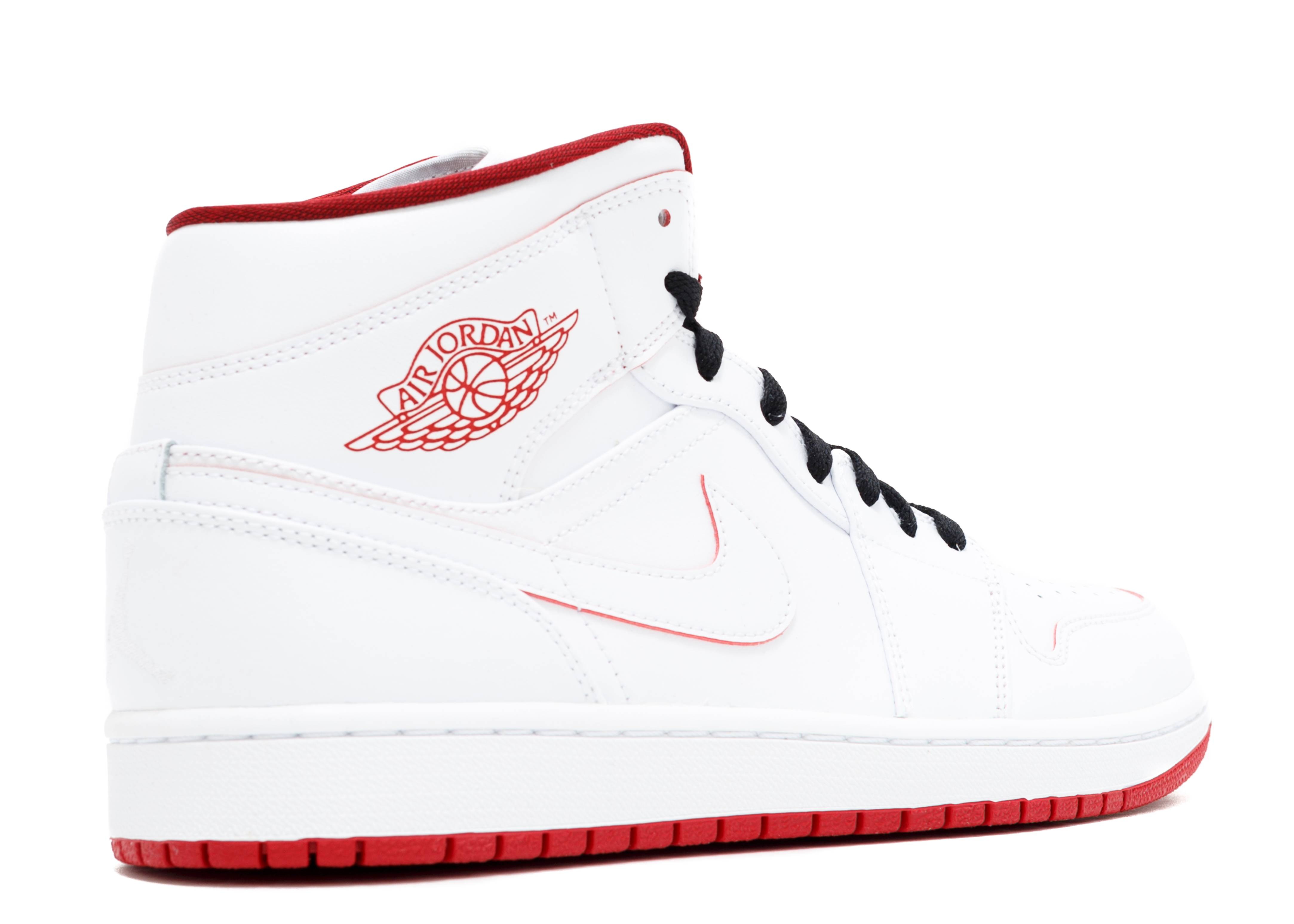 jordan 1 retro mid white gym red