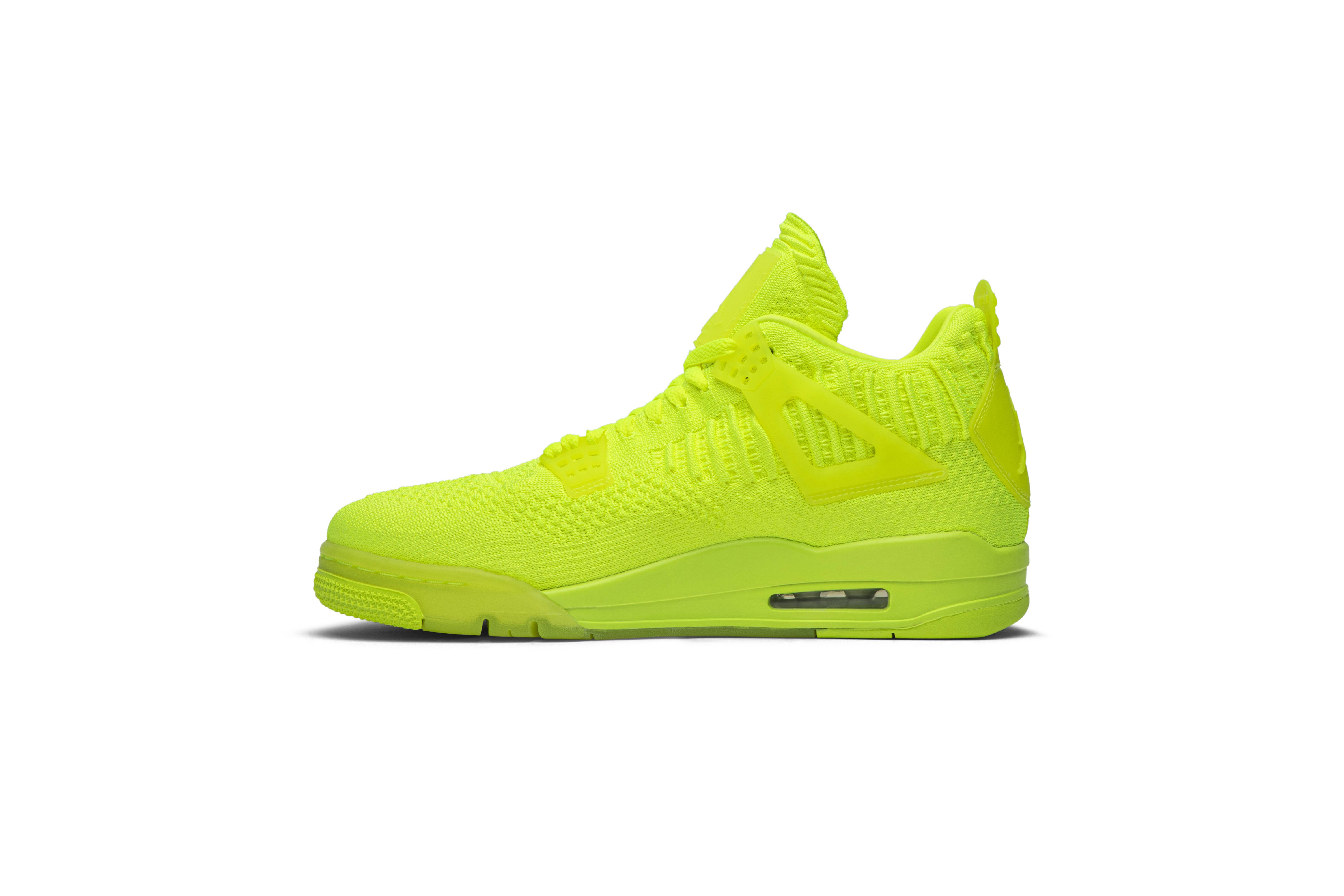 retro 4 flyknit volt