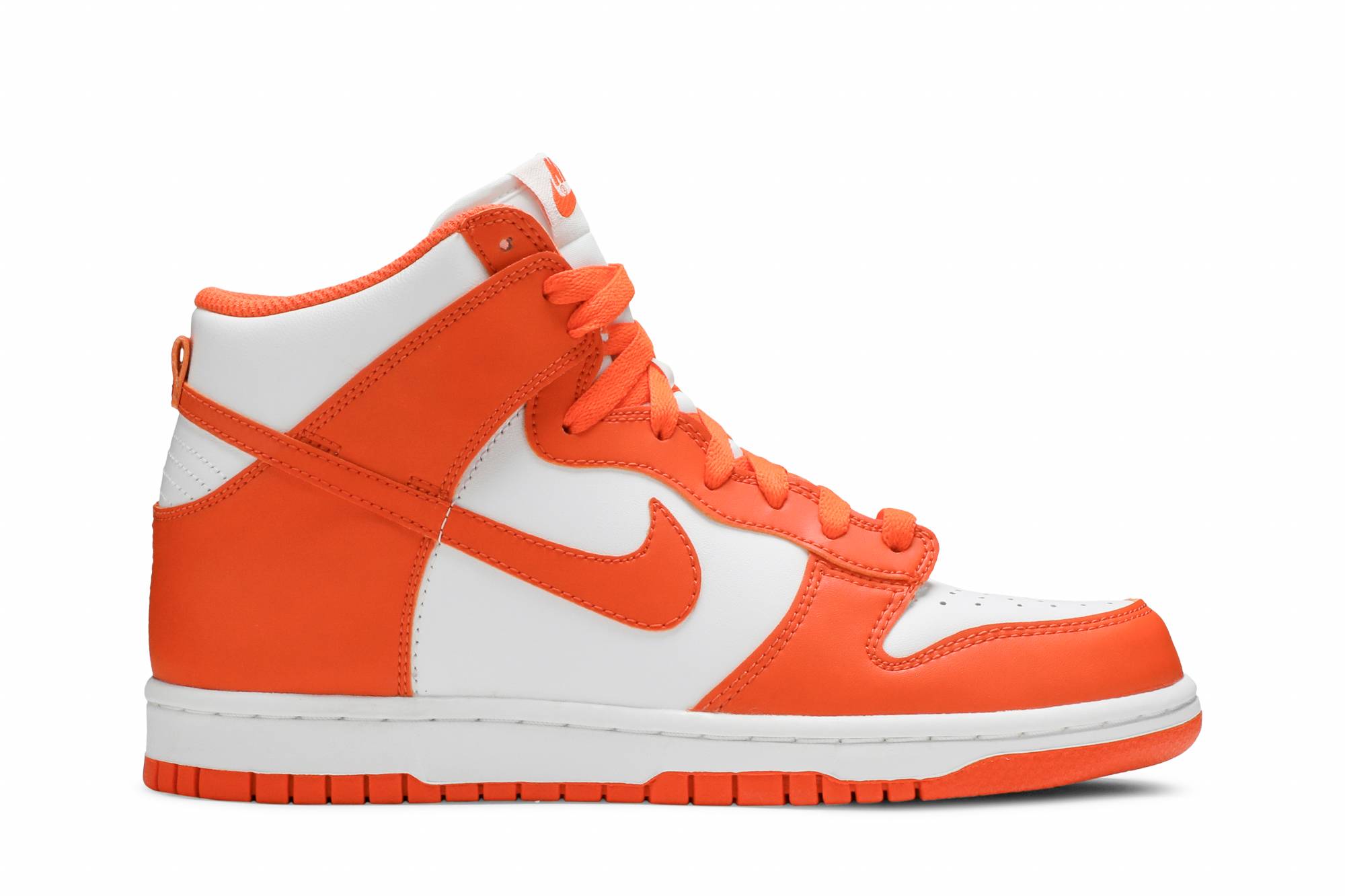 orange and white dunks gs