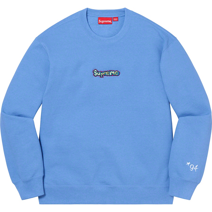 blue supreme crewneck