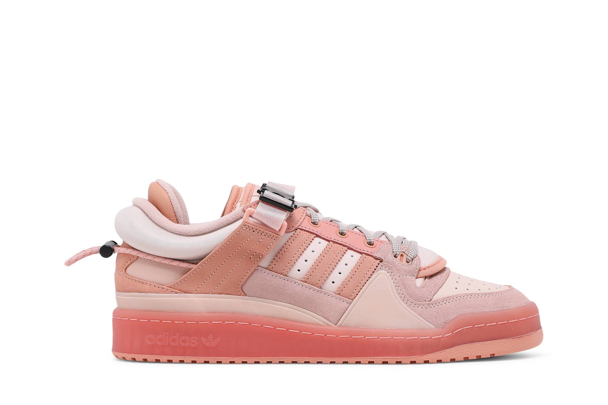 bad bunny x adidas forum buckle low pink