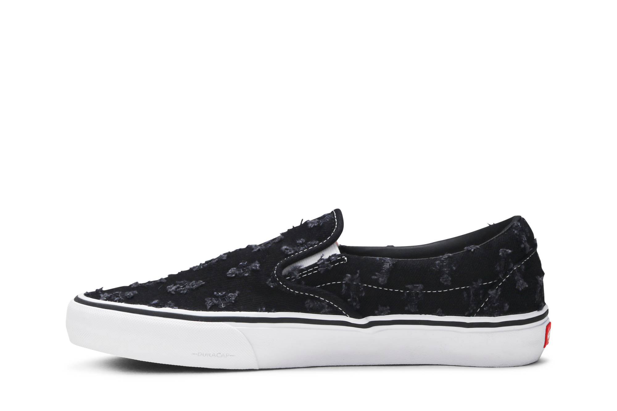 Supreme x Vans Slip‑On 'Black Hole 