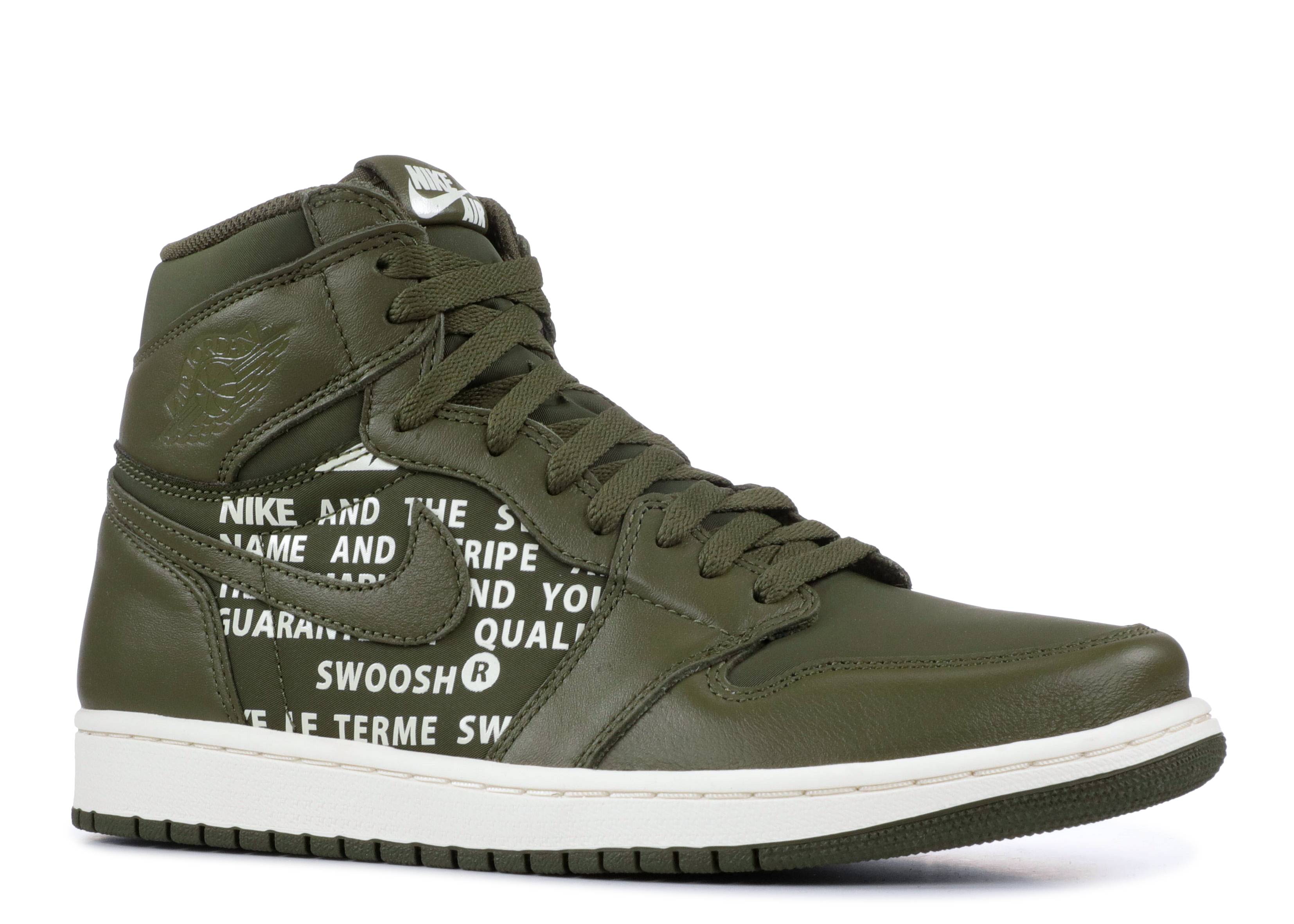 air jordan 1 retro high og olive canvas