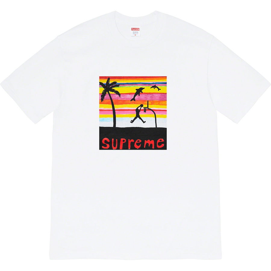 supreme dunk tee white