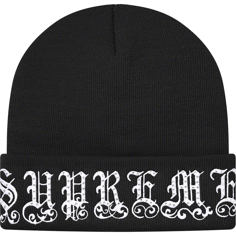 supreme rhinestone beanie