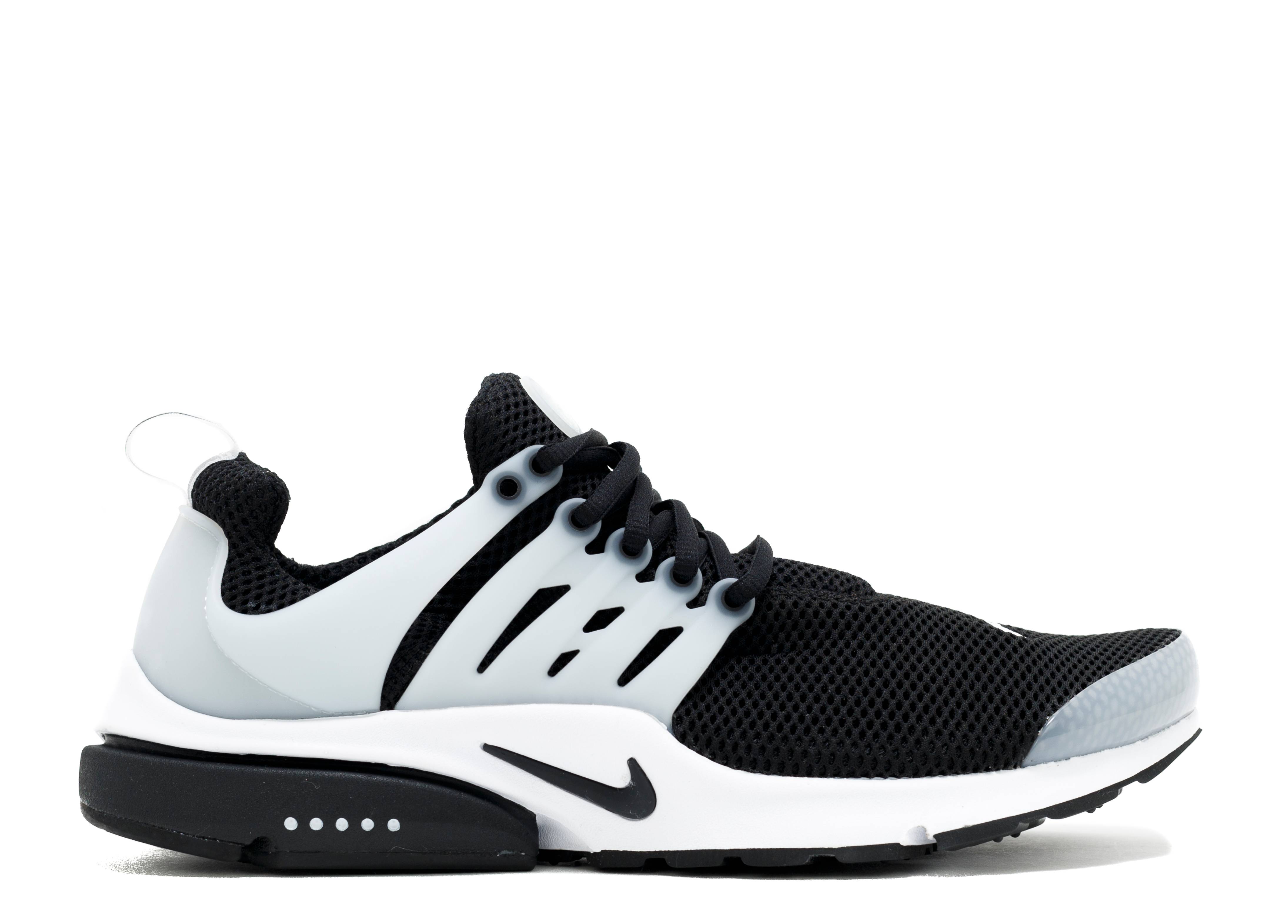 nike air presto mesh black grey