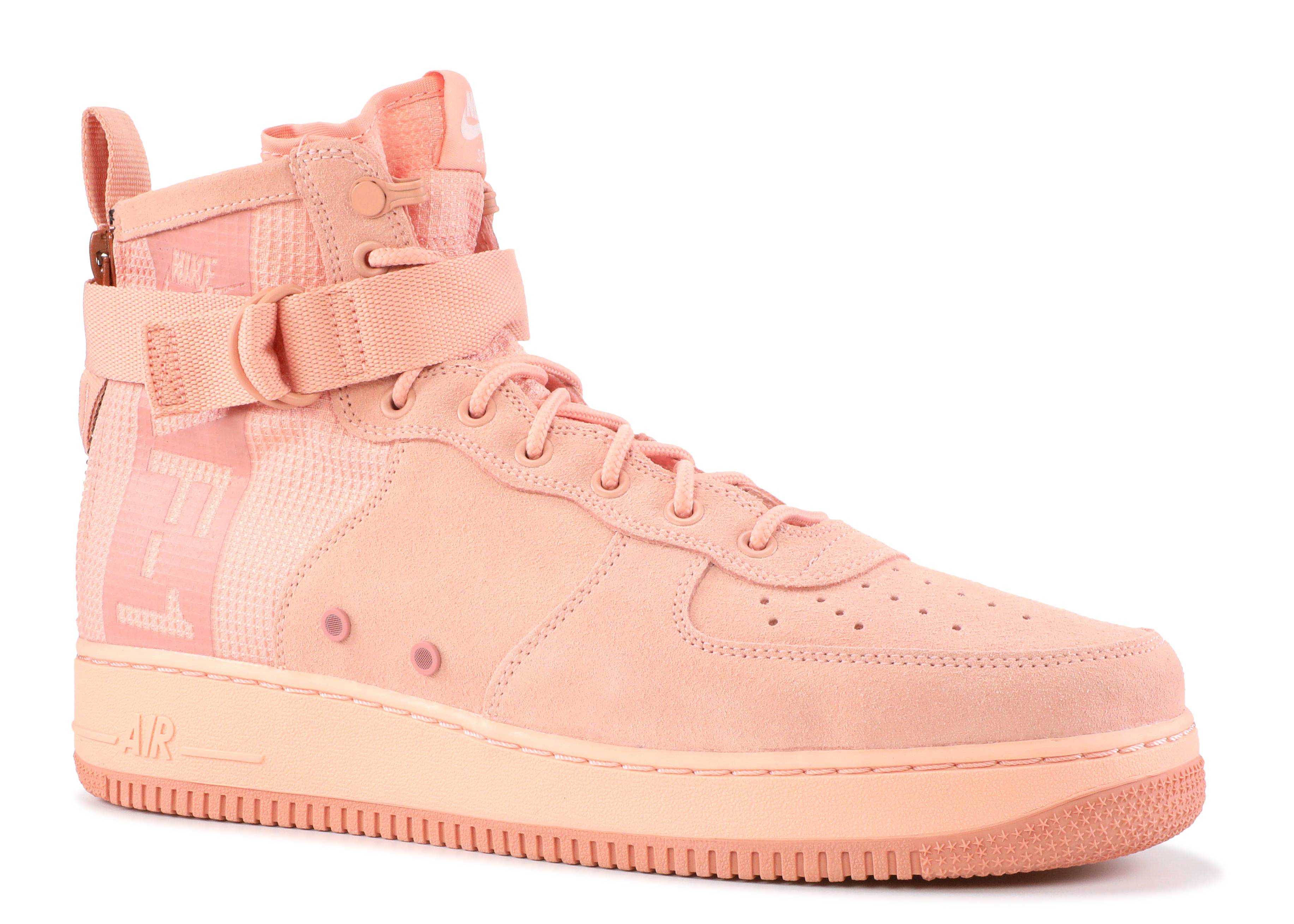 nike sf air force 1 mid coral stardust