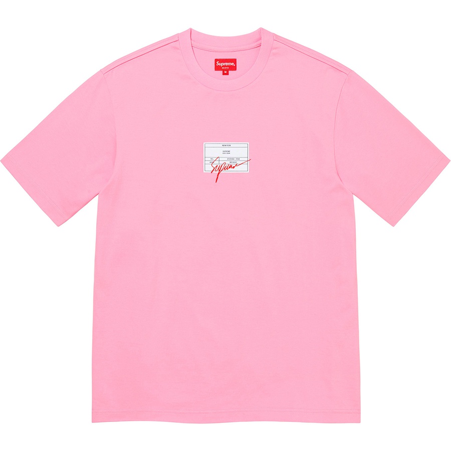 supreme signature label tee