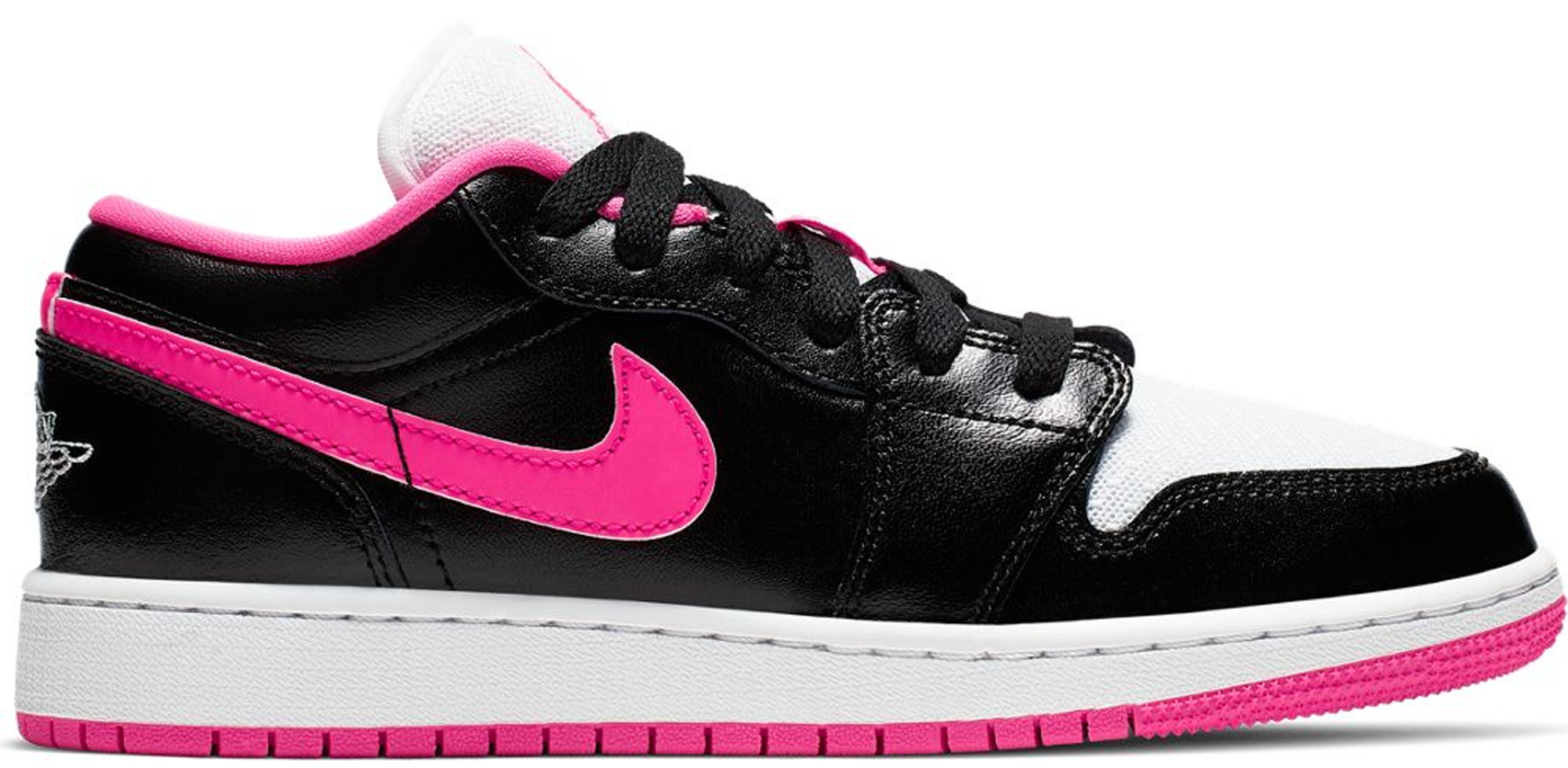 air jordan 1 low pink black and white