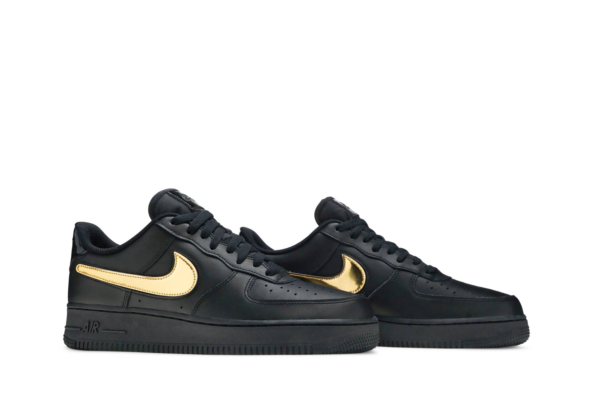 air force 1 low black and gold