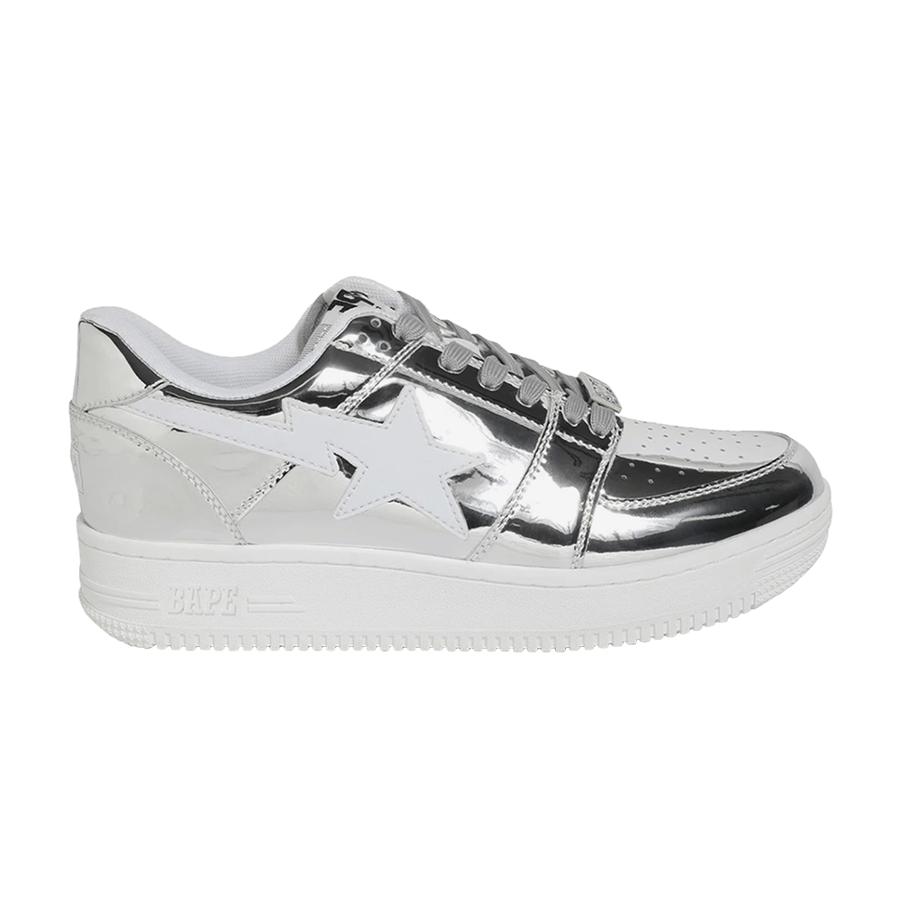 bape silver shoes