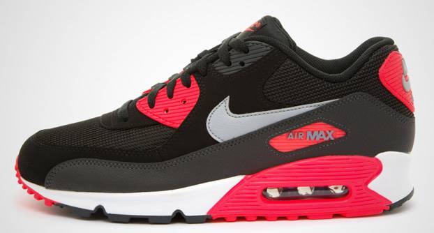 nike air max 90 black black infrared