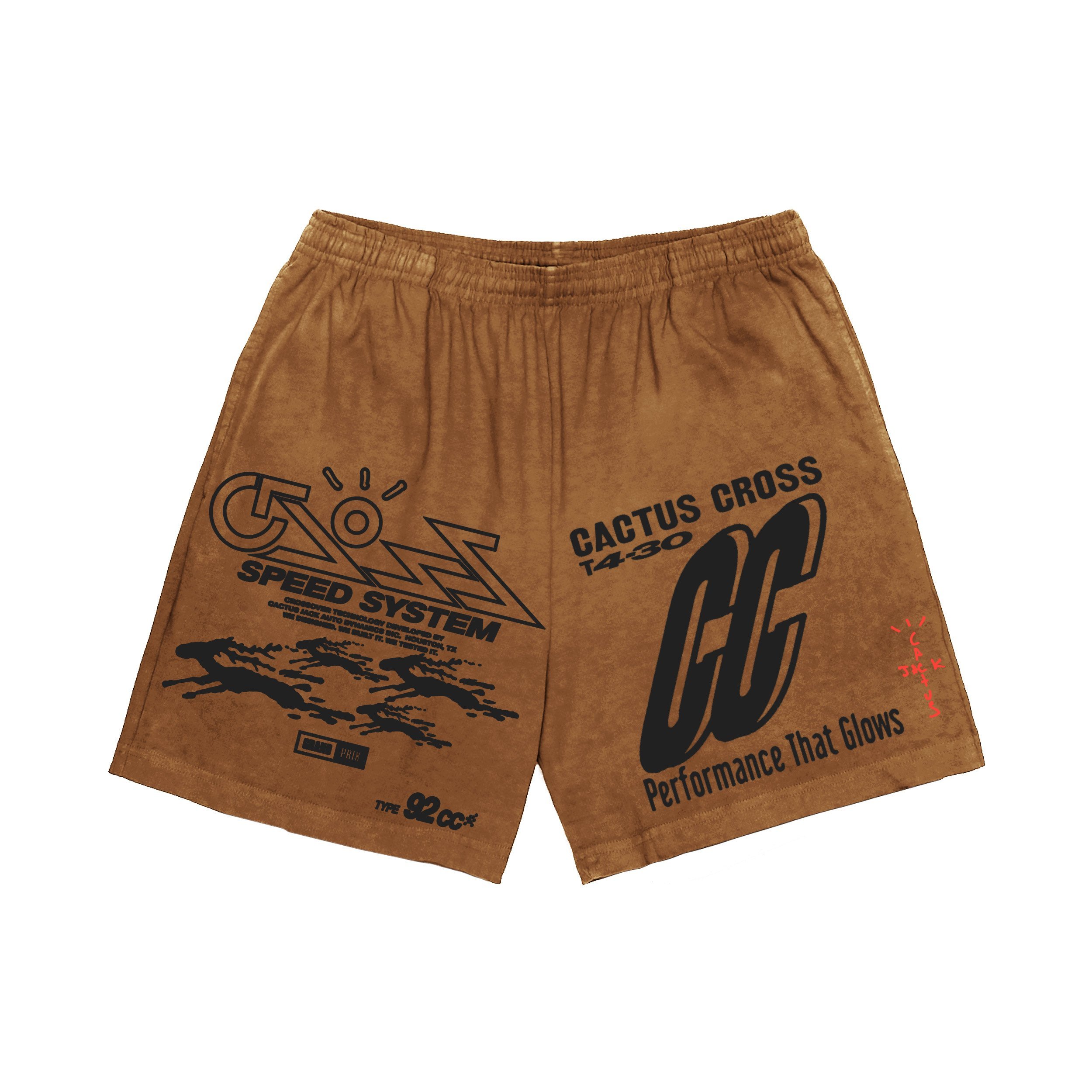cactus jack fragment shorts