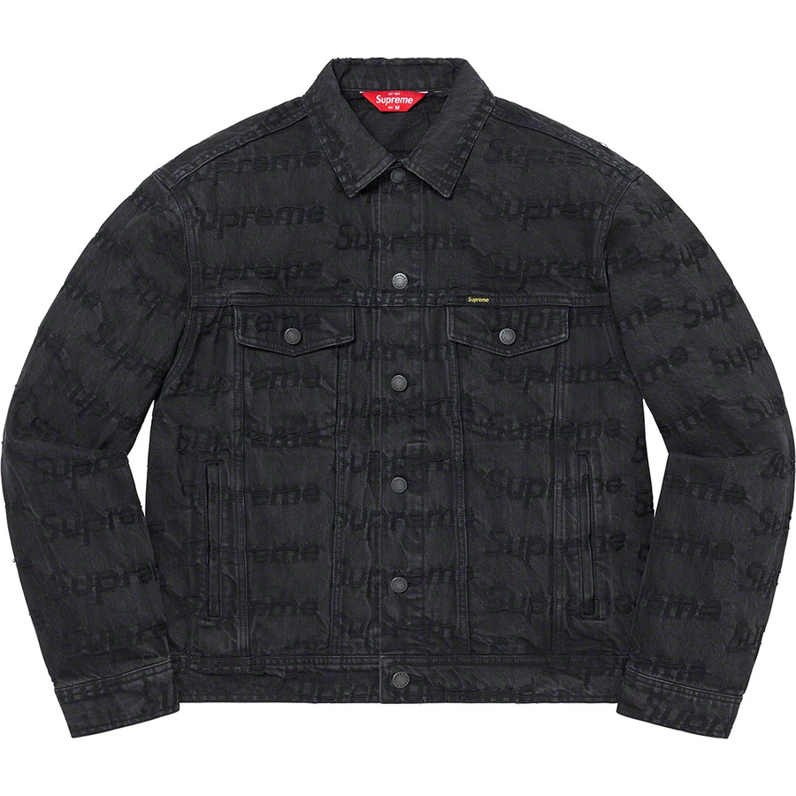 Supreme Frayed Logos Denim Trucker 