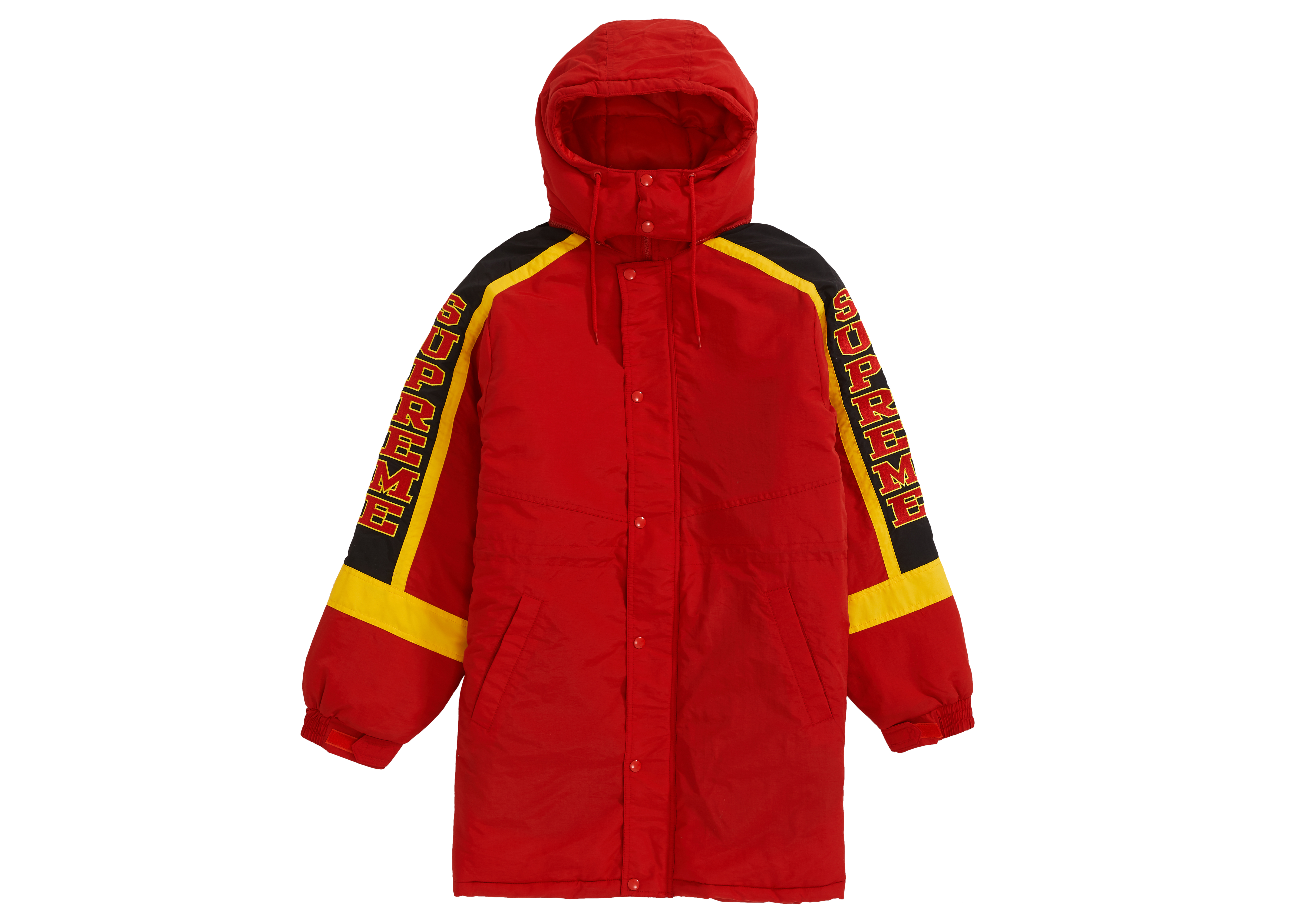 supreme sleeve logo sideline parka