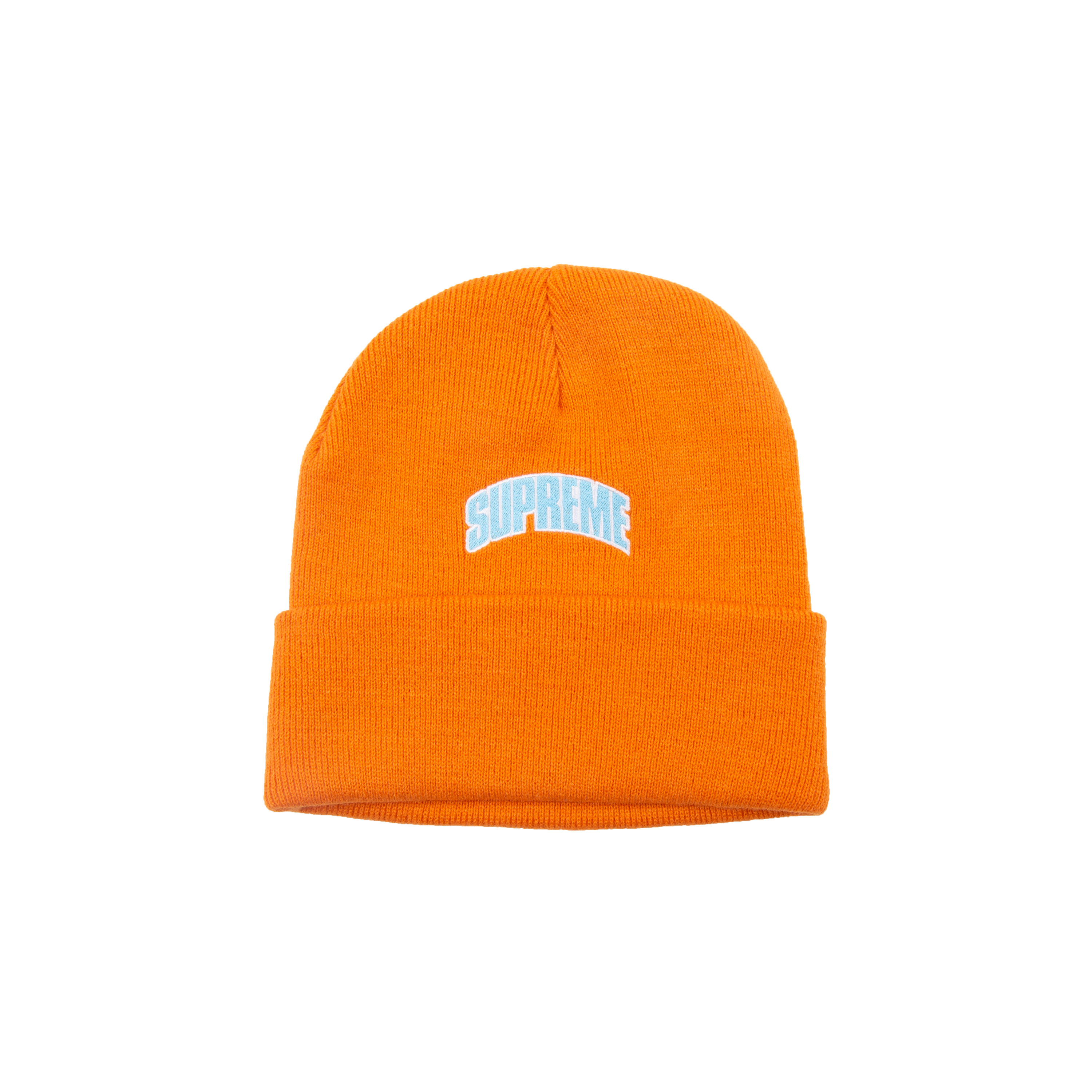 Supreme Crown Logo Beanie Orange 