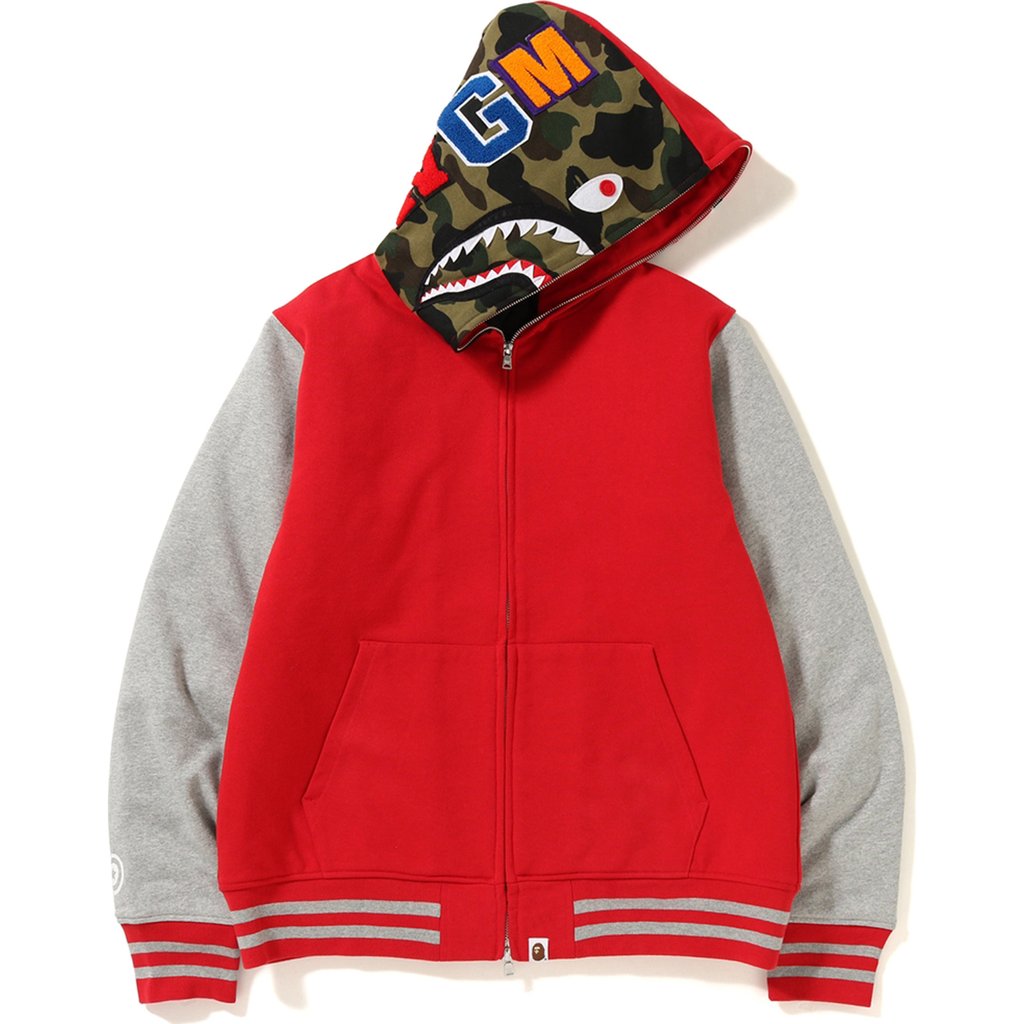 bape jacket red
