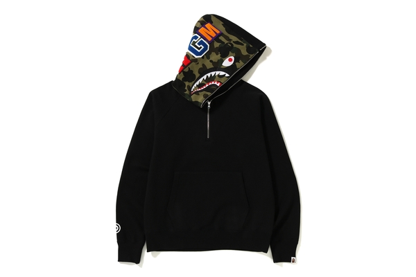 bape half zip