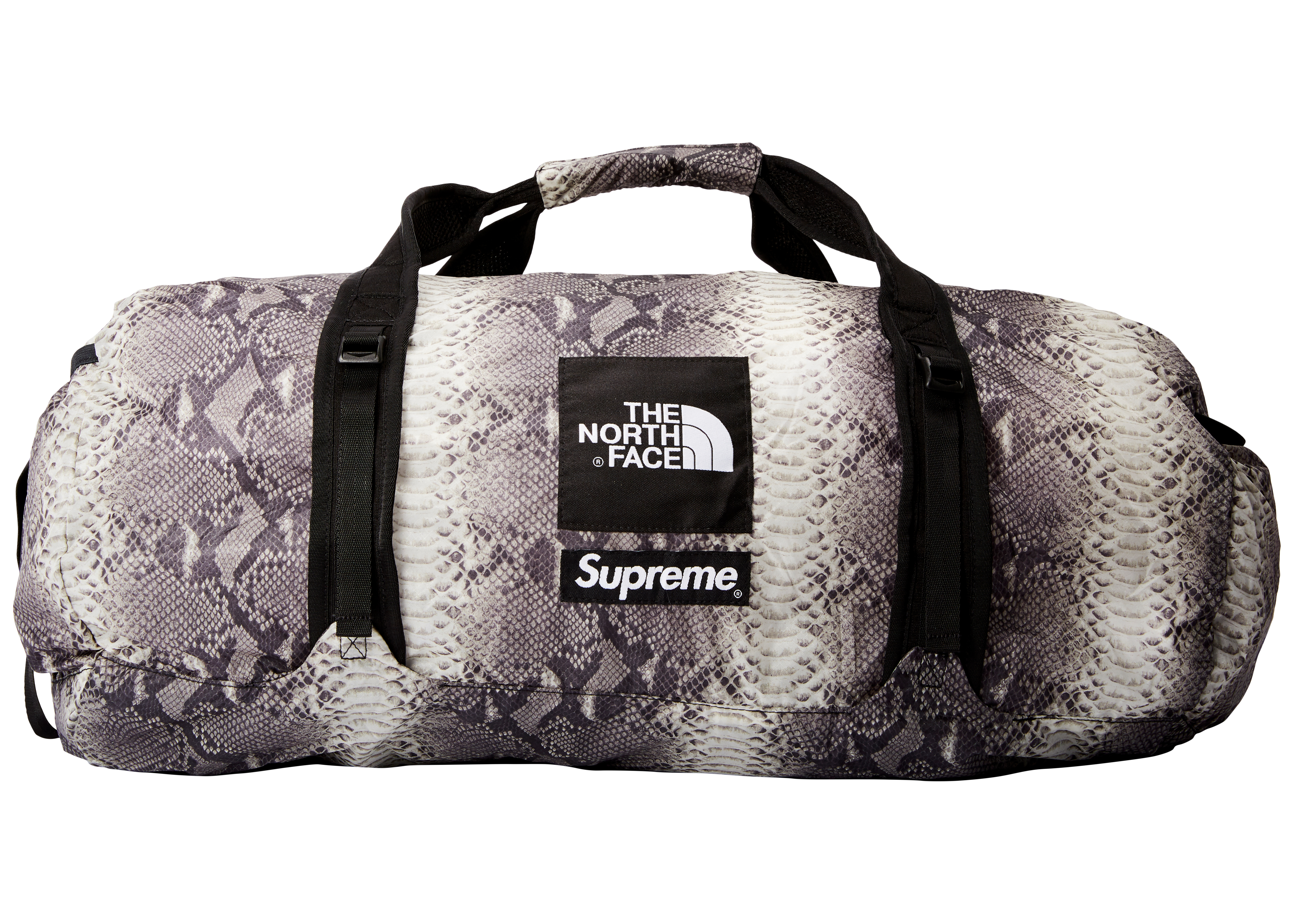 supreme the north face snakeskin flyweight duffle bag