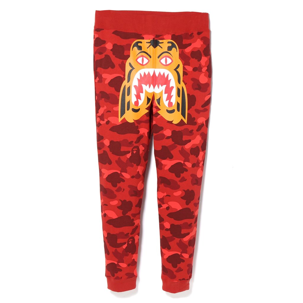 Bape Slim Sweat Pants Red - Novelship