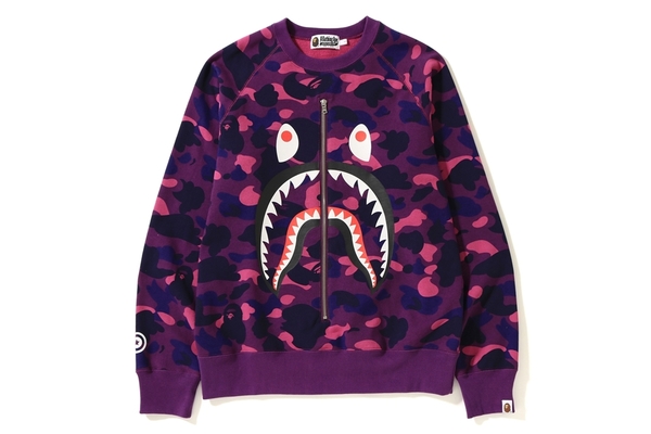 pink bape crewneck