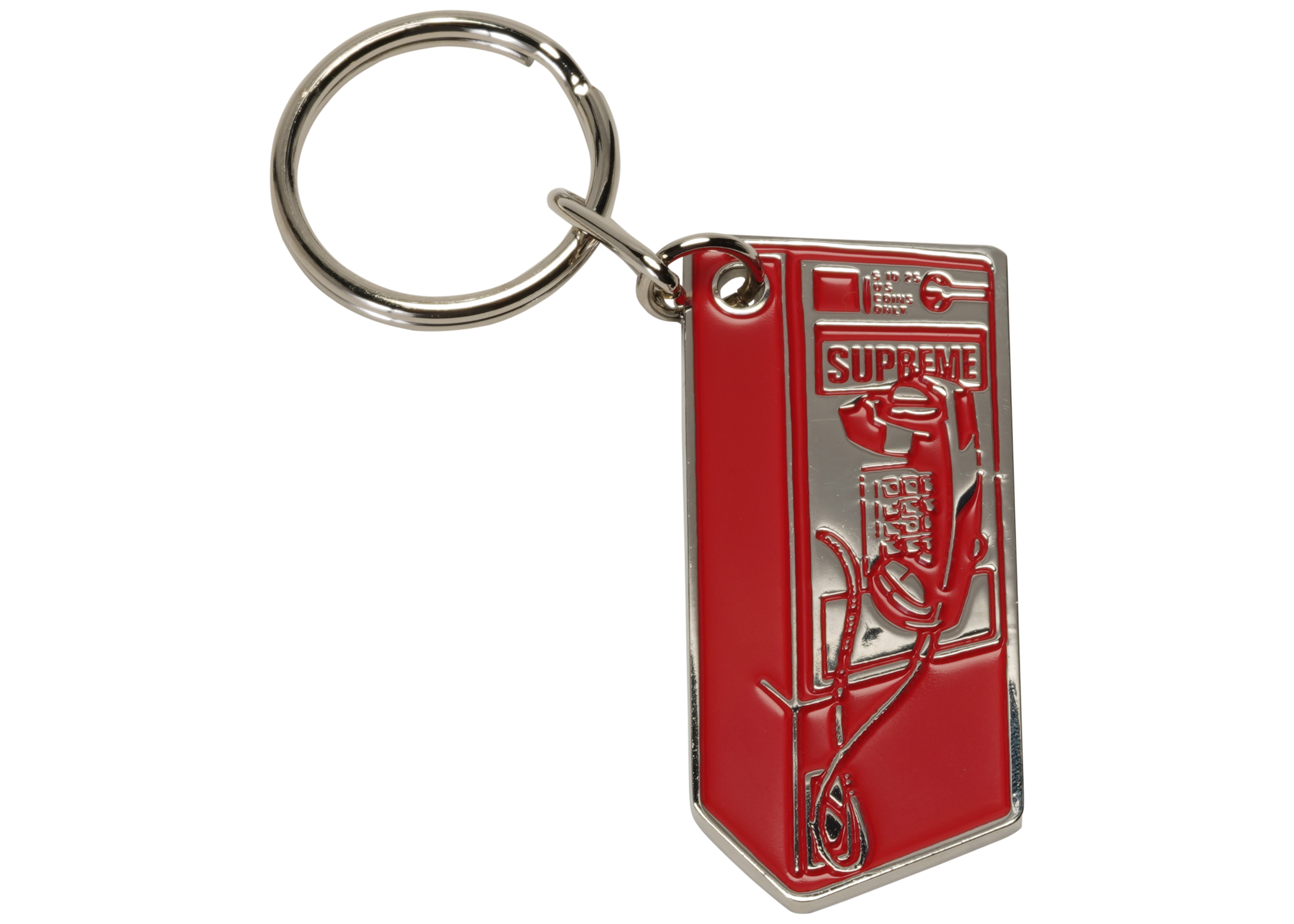 Supreme Payphone Keychain Red - Novelship