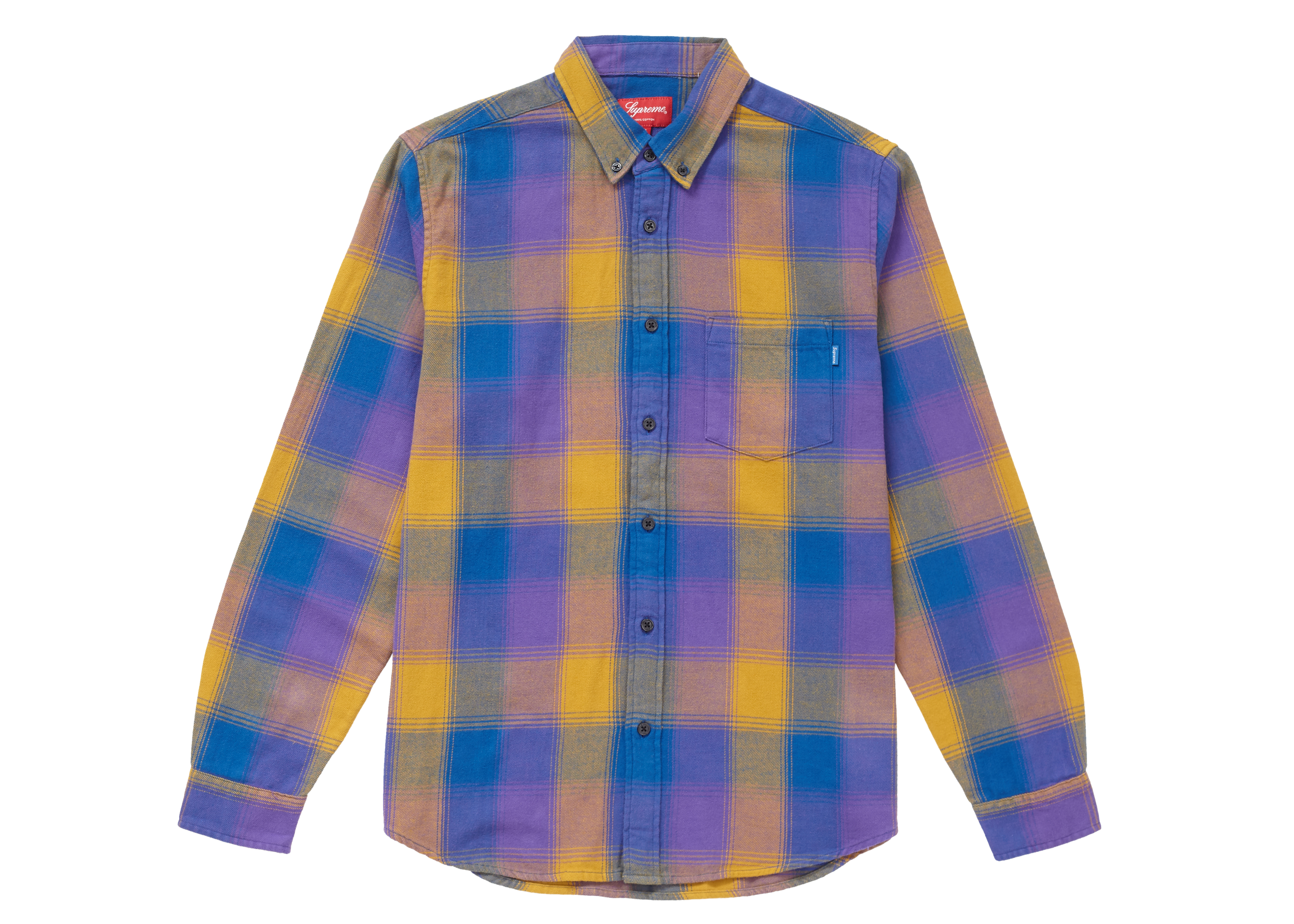 Supreme Shadow Plaid Flannel Shirt 