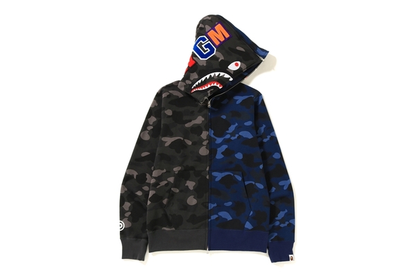 blue flame bape hoodie
