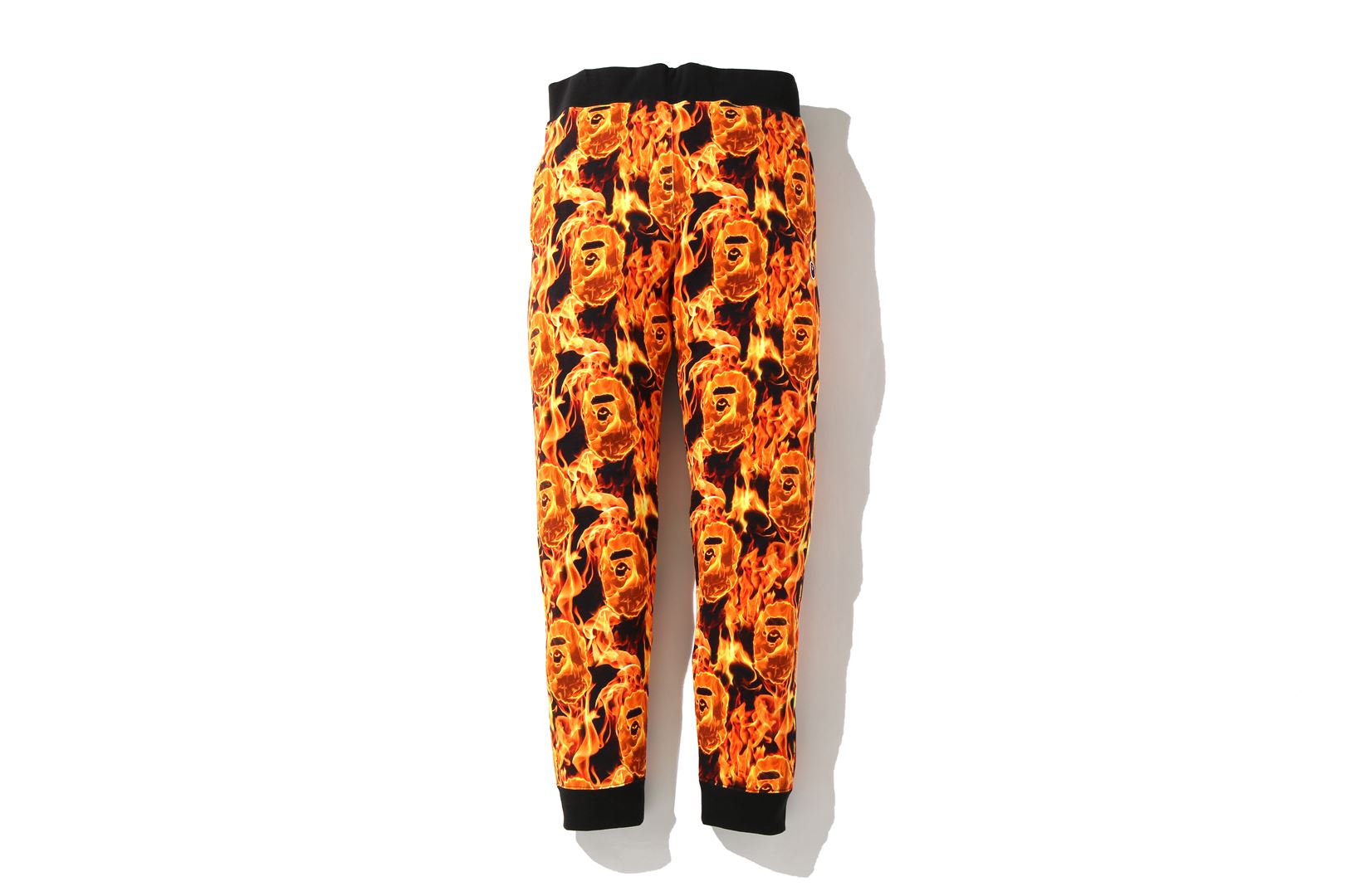 BAPE Flame Slim Sweatpants Orange 