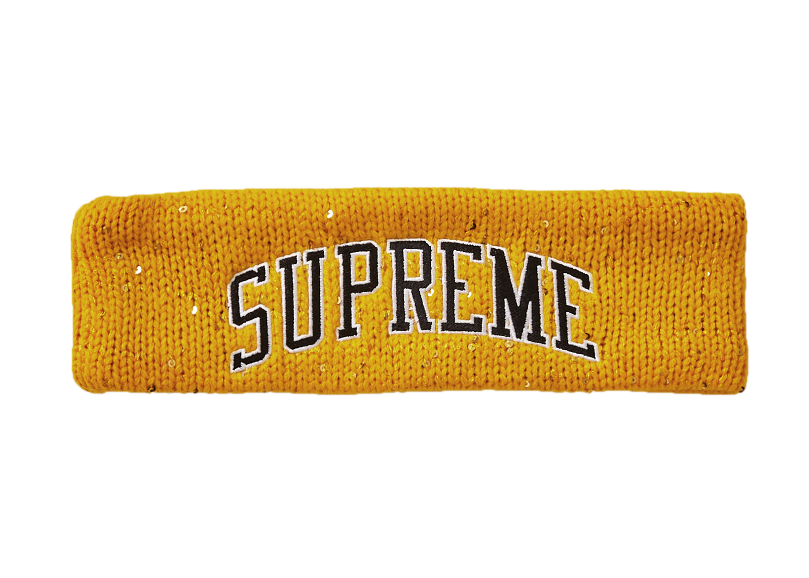 supreme headband yellow