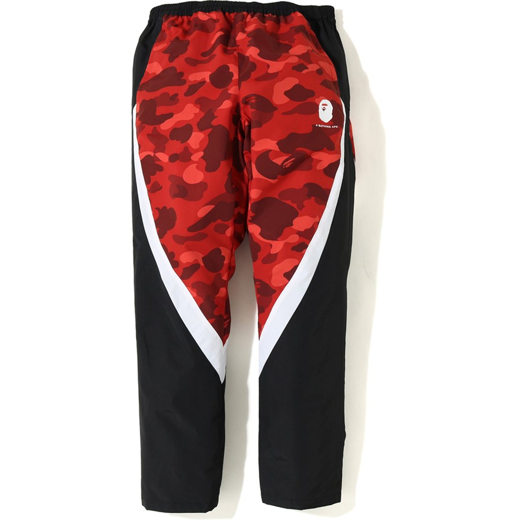 red bape pants