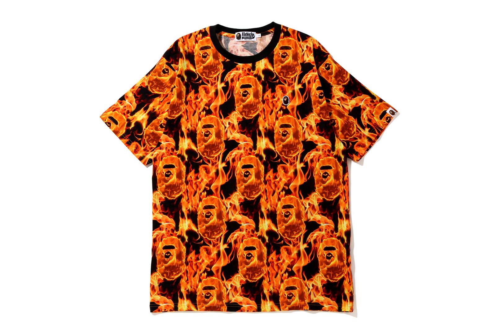 bape fire shirt