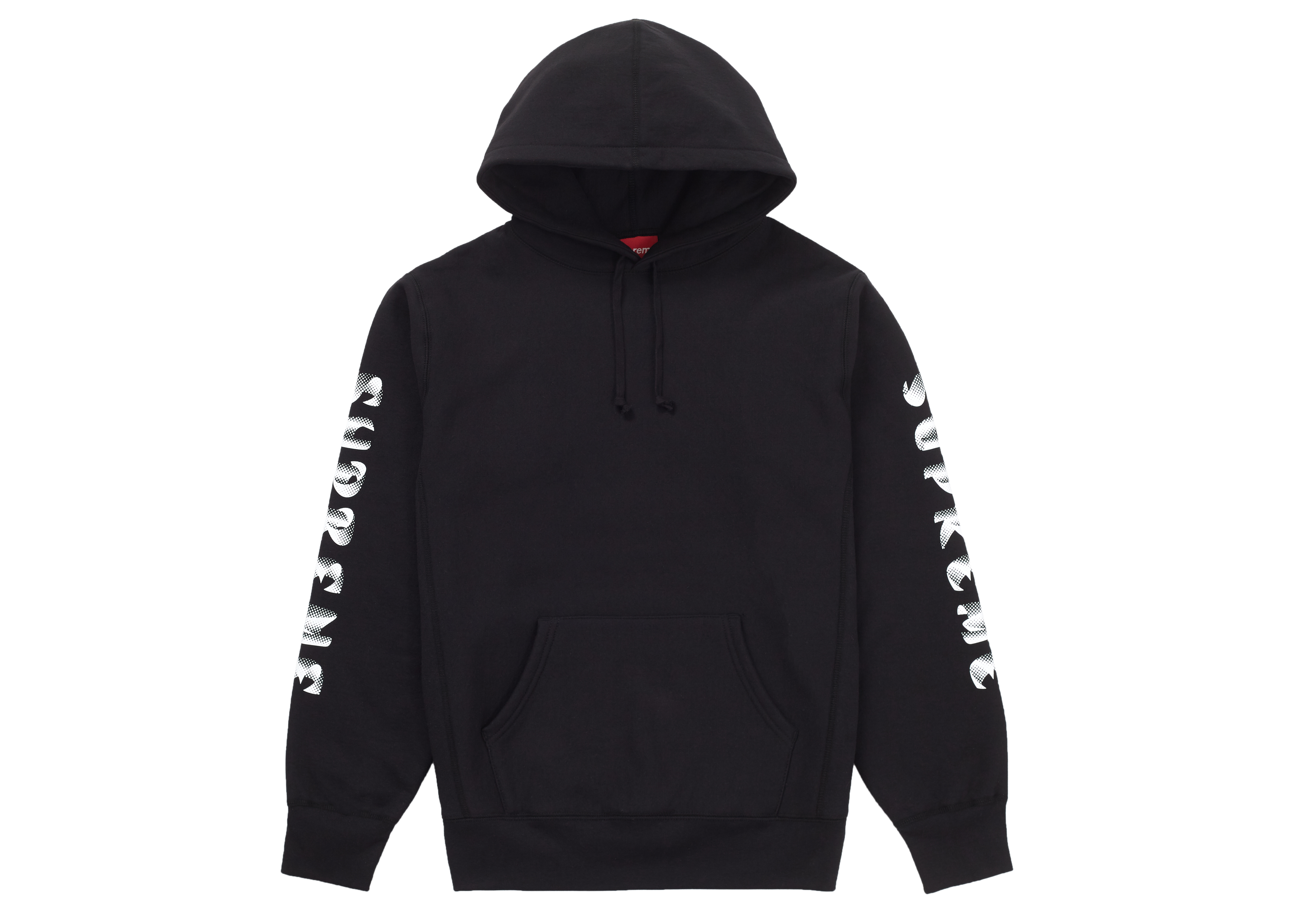 supreme gradient sleeve hooded sweatshirt