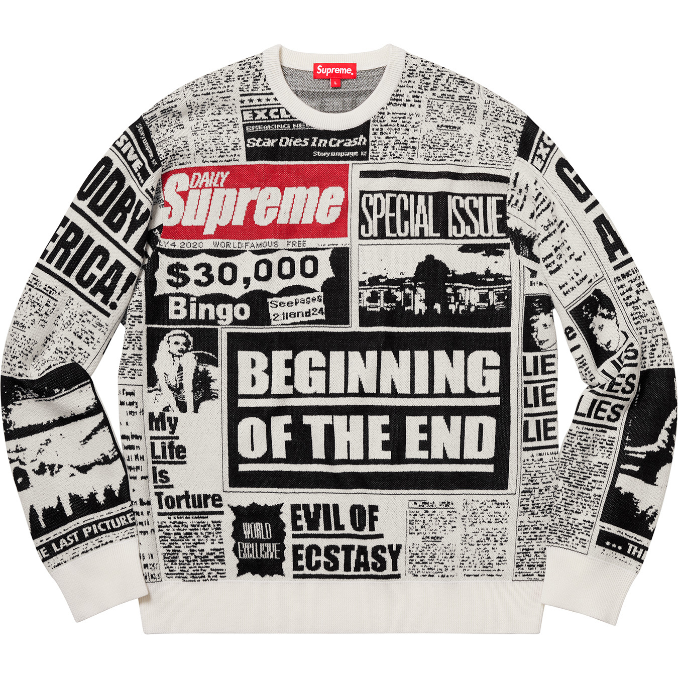 newsprint sweater