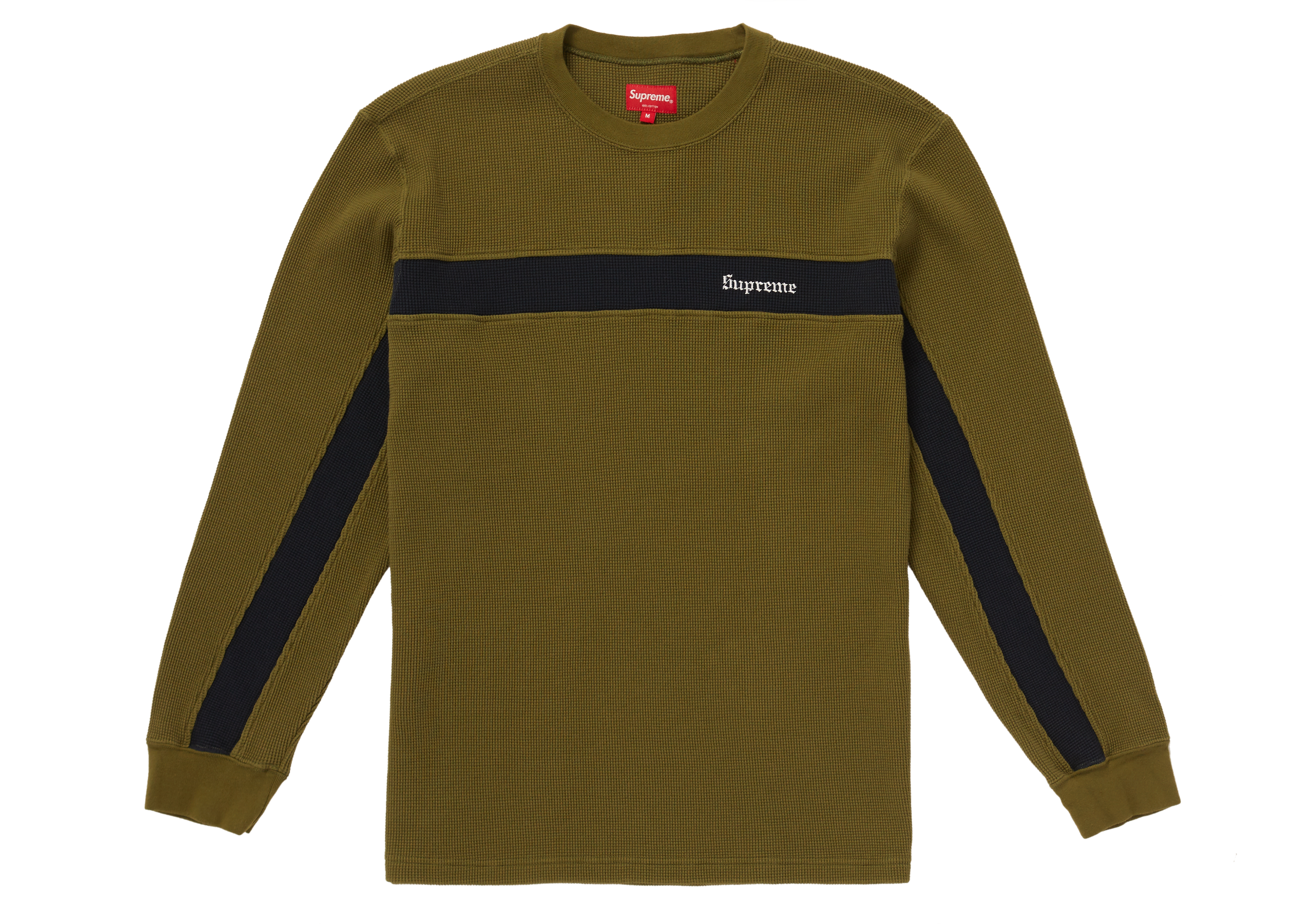 supreme textured stripe crewneck