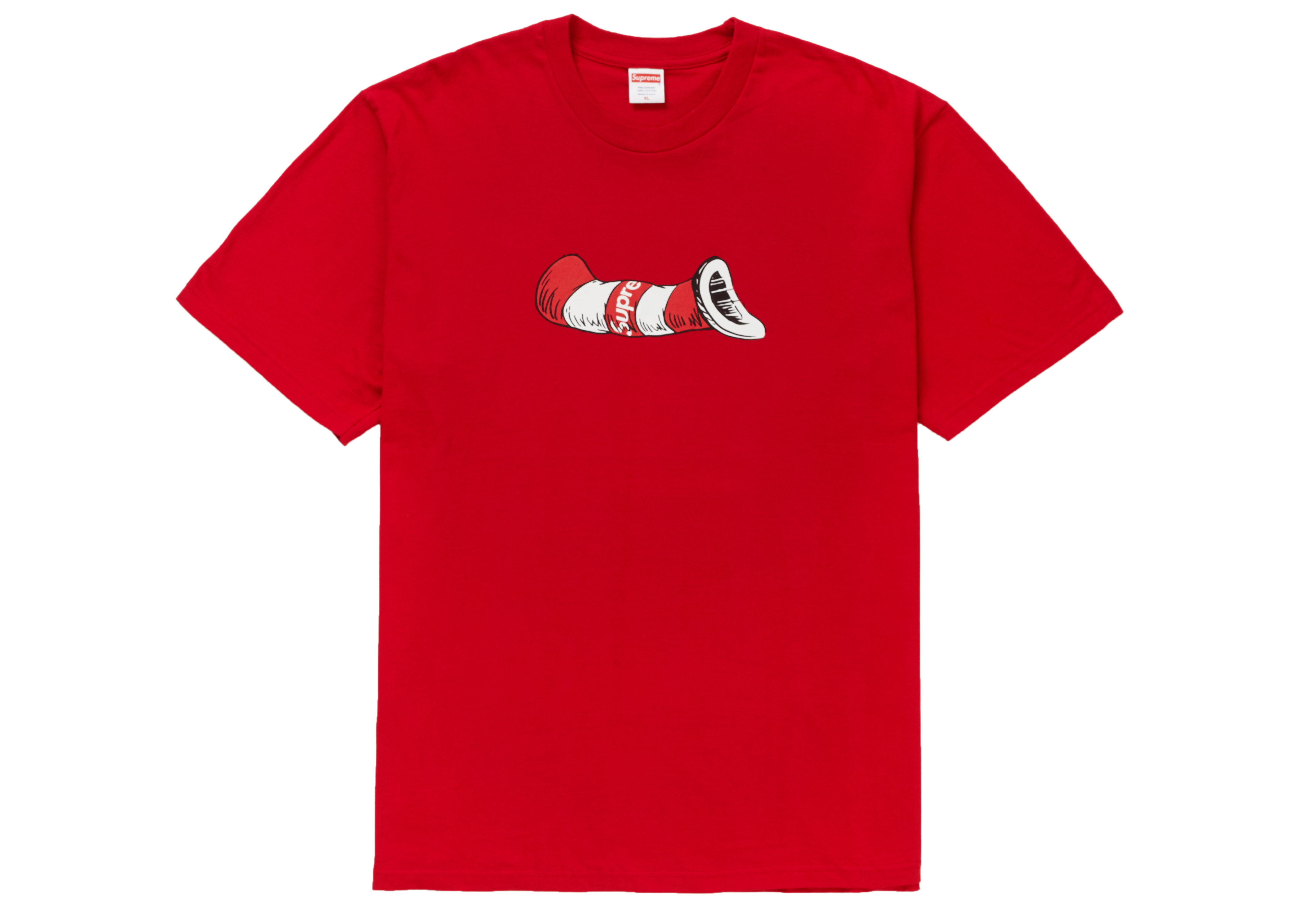 Supreme Cat in the Hat Tee Red - Novelship