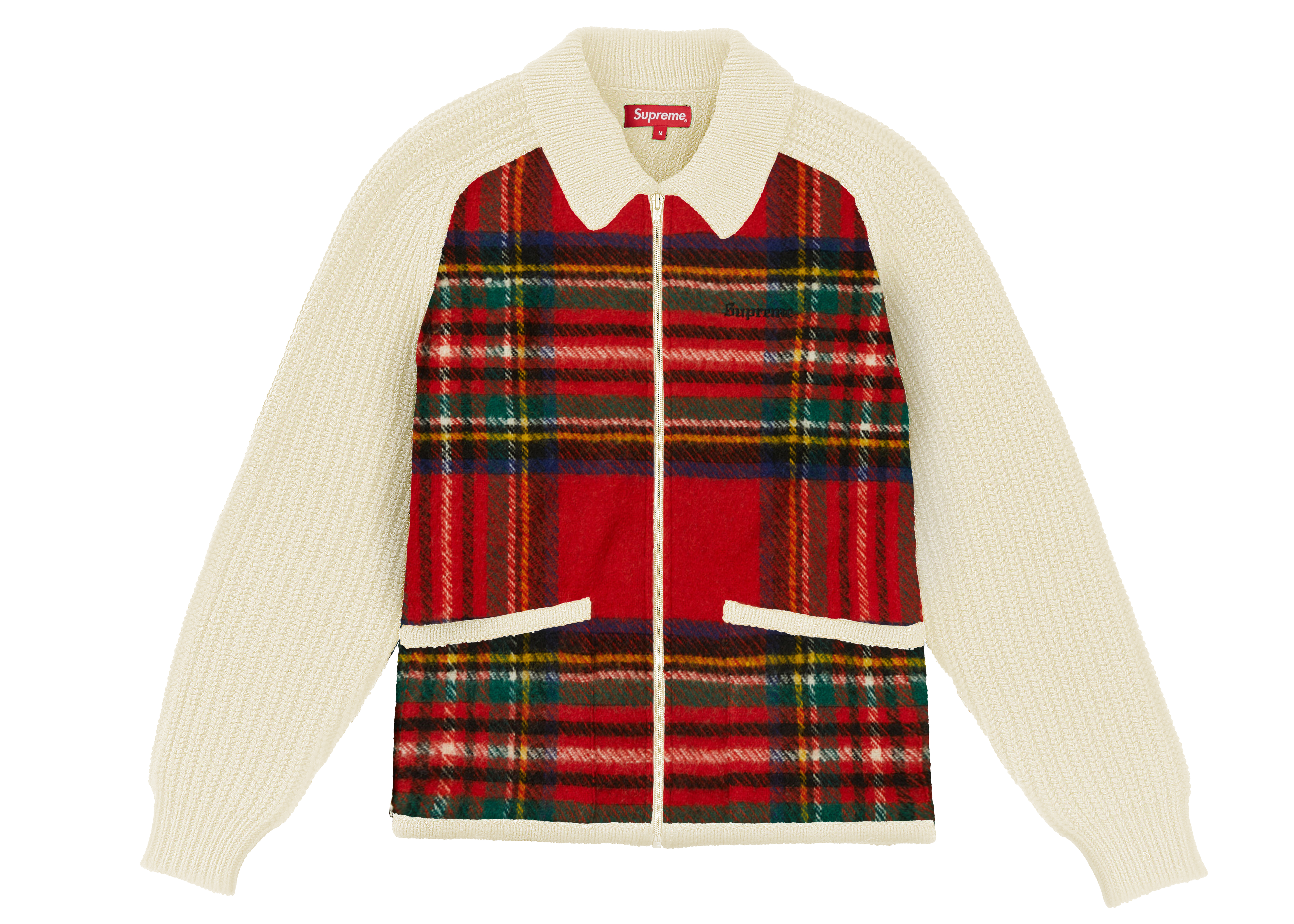 supreme plaid sweater