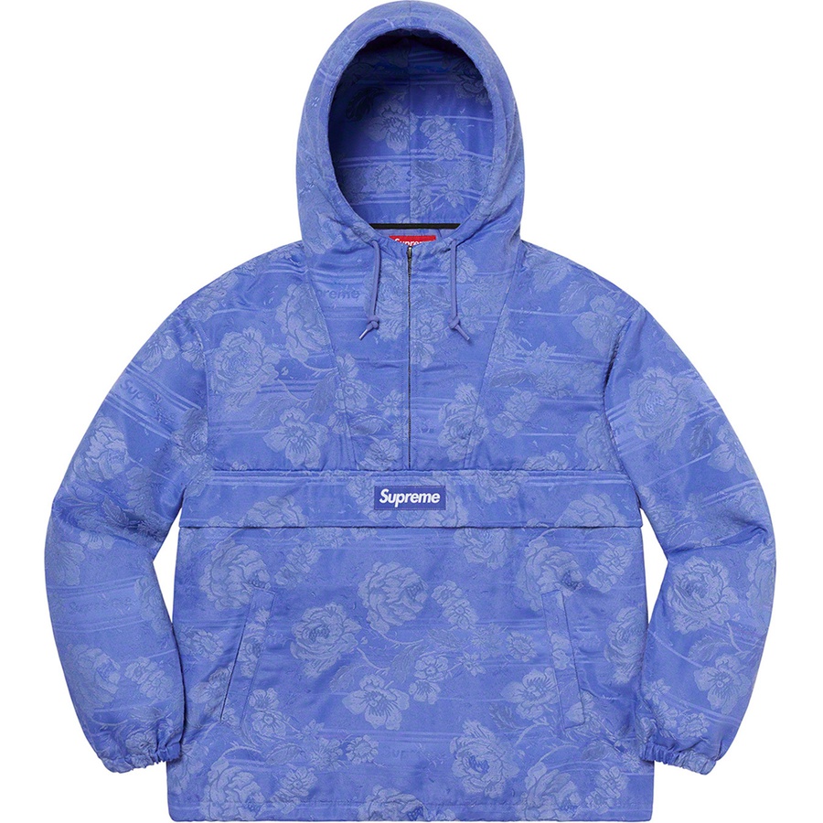 supreme floral tapestry anorak black