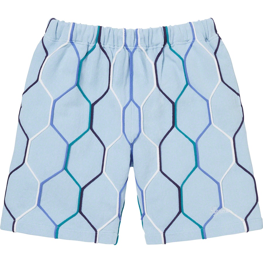 supreme hex knit shorts