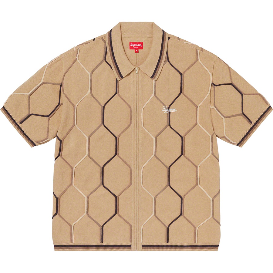 supreme zip up polo