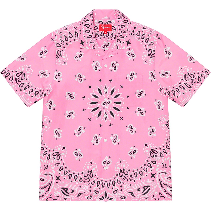 supreme silk bandana shirt