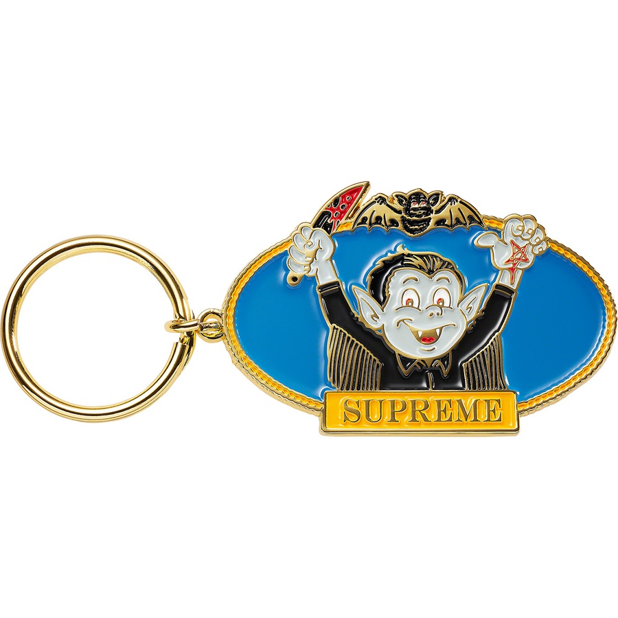 blue supreme keychain