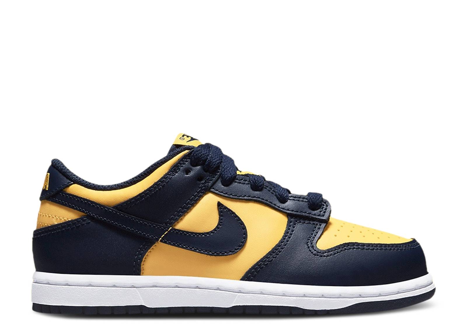 navy and yellow dunk low