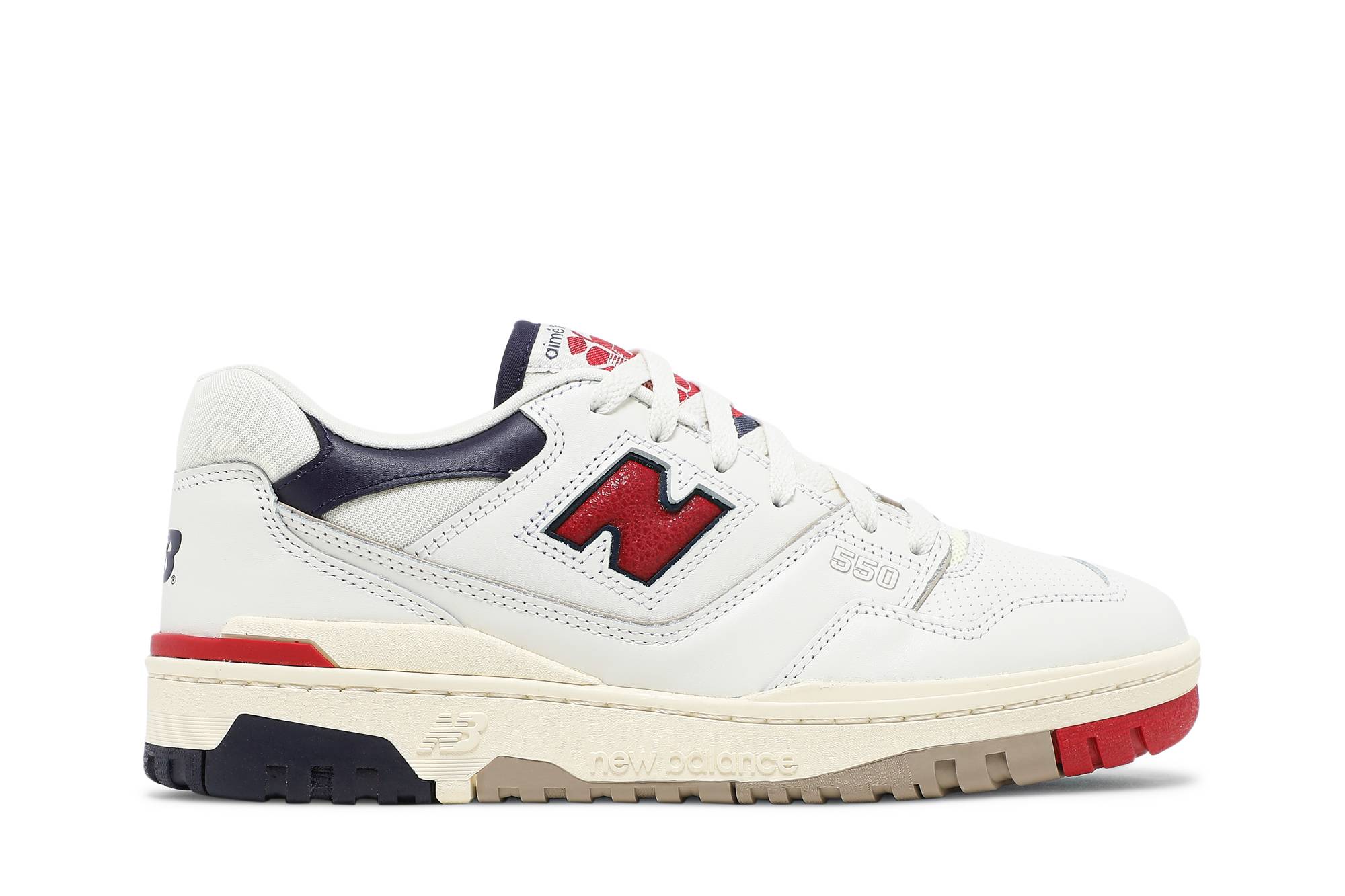 new balance 550 aime leon dore navy red