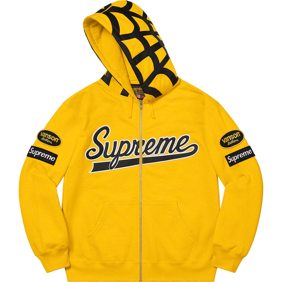 yellow and purple supreme hoodie