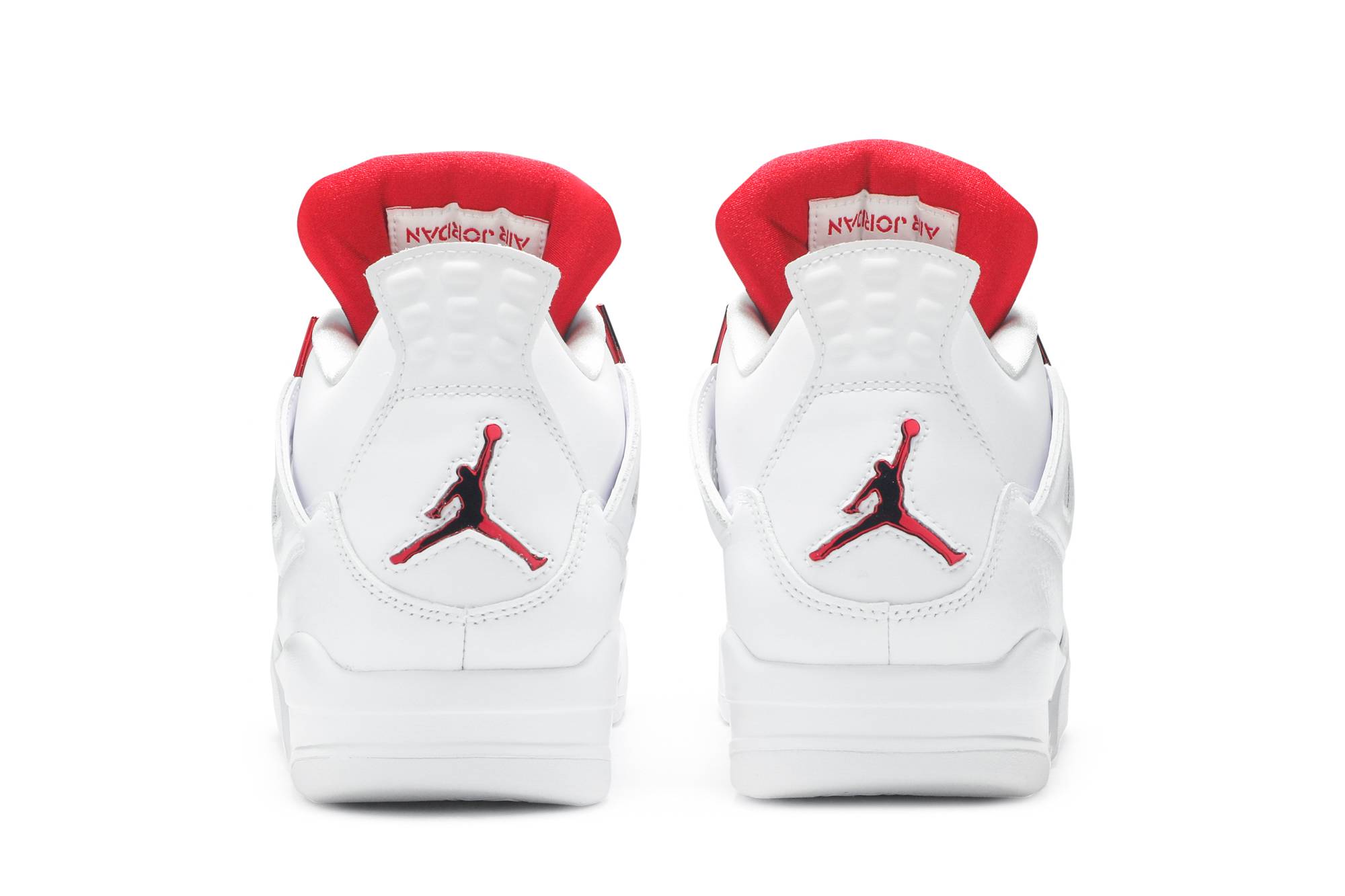 red & white jordan 4s