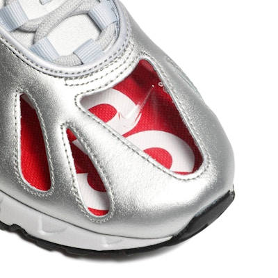 Supreme X Nike Air Max 96 Metallic Silver Cv7652 001 Novelship Supreme X Nike Air Max 96 Metallic Silver Cv7652 001 Novelship