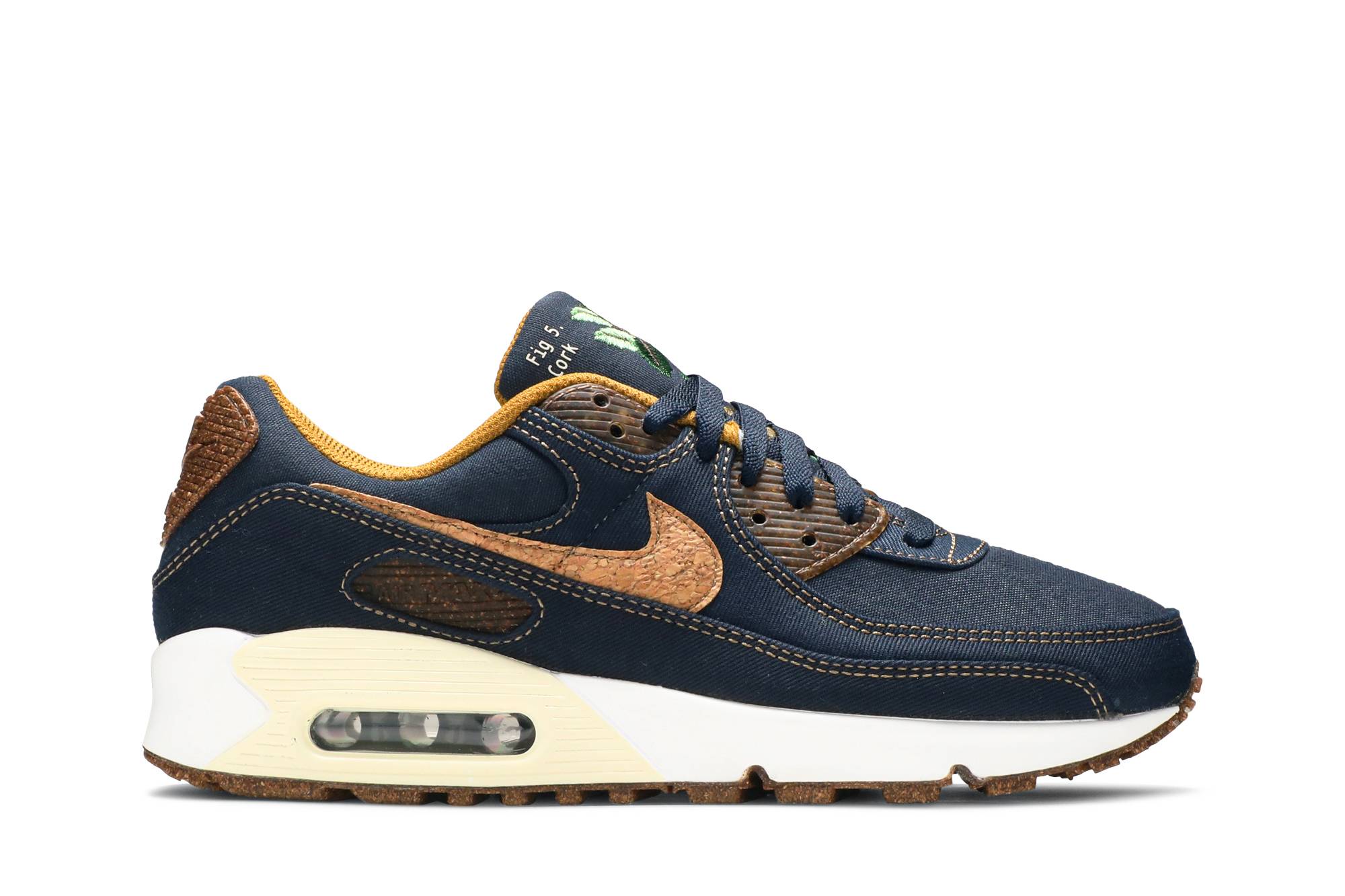 navy blue and brown air max